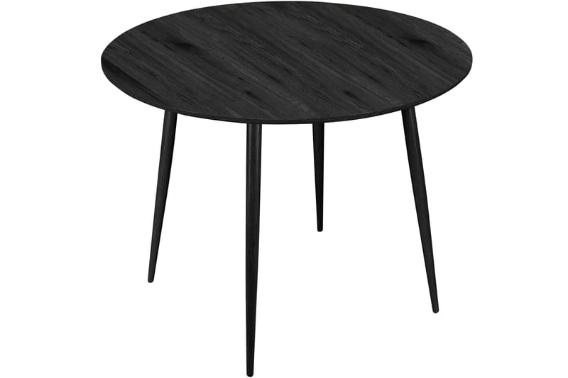 Oktoos Spisebord Rundt 100 cm - Svart - Møbler - Bord - Spisebord & kjøkkenbord