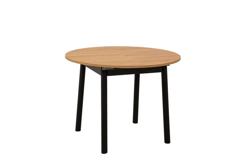 Oliver Spisebord 100 cm - Eik/Svart - Møbler - Bord - Spisebord & kjøkkenbord