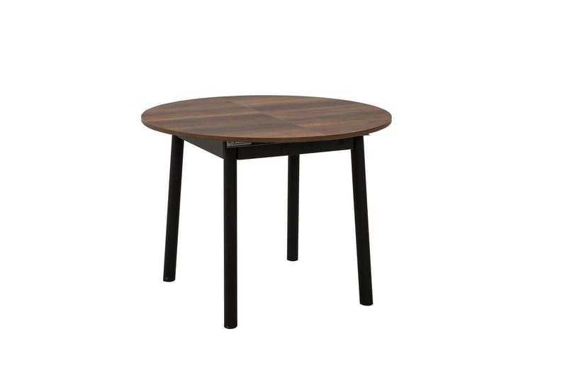 Oliver Spisebord 100 cm - Valnøtt/Svart - Møbler - Bord - Spisebord & kjøkkenbord