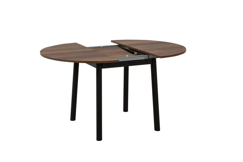 Oliver Spisebord 100 cm - Valnøtt/Svart - Møbler - Bord - Spisebord & kjøkkenbord