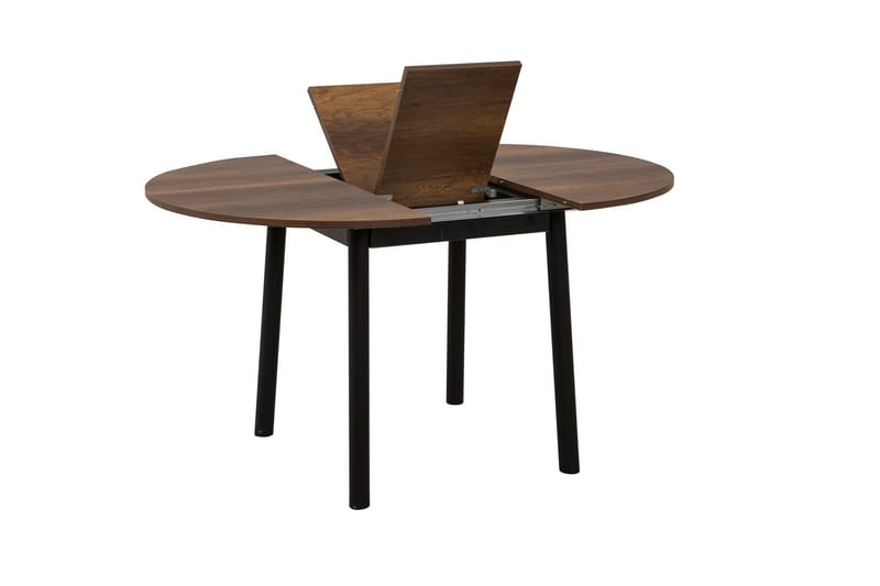 Oliver Spisebord 100 cm - Valnøtt/Svart - Møbler - Bord - Spisebord & kjøkkenbord