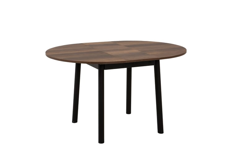Oliver Spisebord 100 cm - Valnøtt/Svart - Møbler - Bord - Spisebord & kj�økkenbord