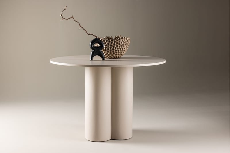 Olivero Spisebord 110 cm Beige - Venture Home - Spisebord & kjøkkenbord