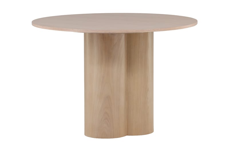 Olivero Spisebord 110 cm Rundt - Whitewash - Spisebord & kjøkkenbord