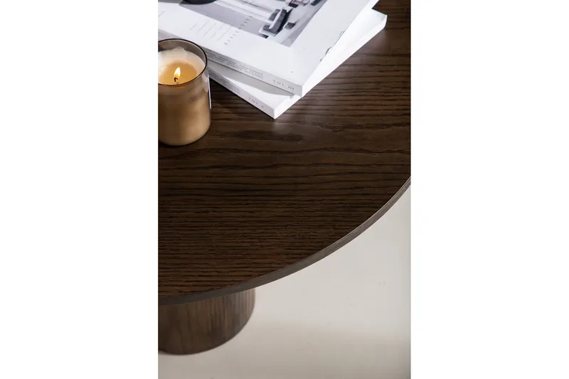 Olivia Sofabord 80 cm Rundt - Brun - Møbler - Bord - Sofabord