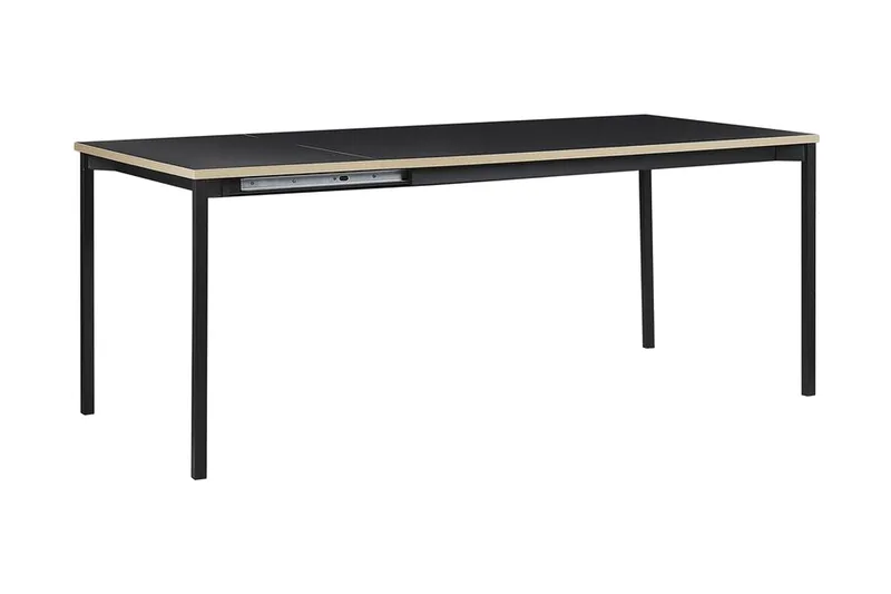 Ozein Spisebord 190 cm Sammenleggbart - Svart - Møbler - Bord - Spisebord & kjøkkenbord
