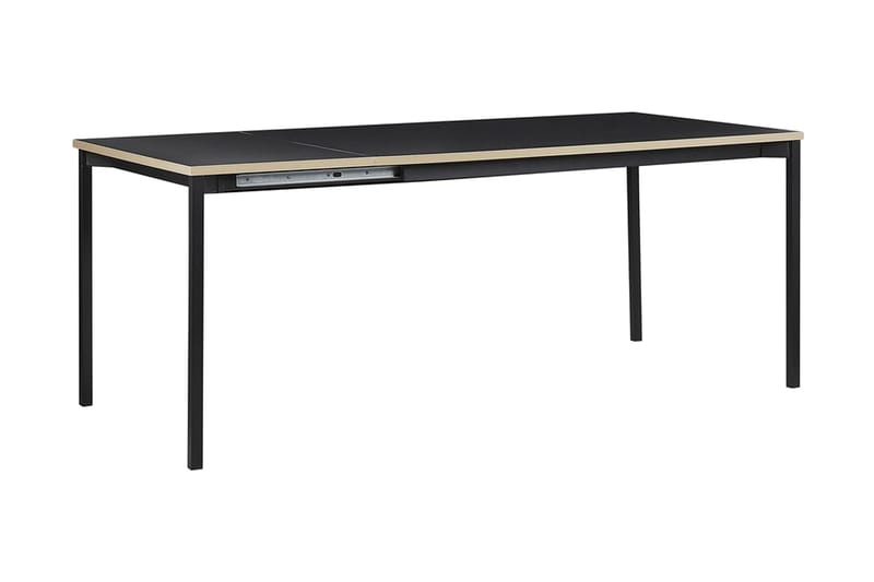 Ozein Spisebord 190 cm Sammenleggbart - Svart - Spisebord & kjøkkenbord - Sammenleggbart bord