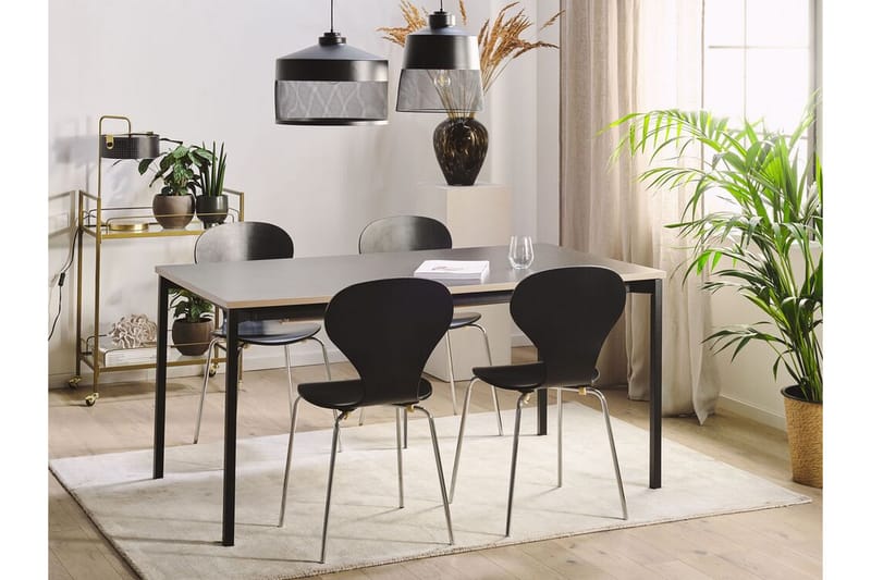 Ozein Spisebord 190 cm Sammenleggbart - Svart - Møbler - Bord - Spisebord & kjøkkenbord