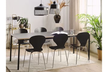 Ozein Spisebord 190 cm Sammenleggbart - Svart - Møbler - Bord - Spisebord & kjøkkenbord
