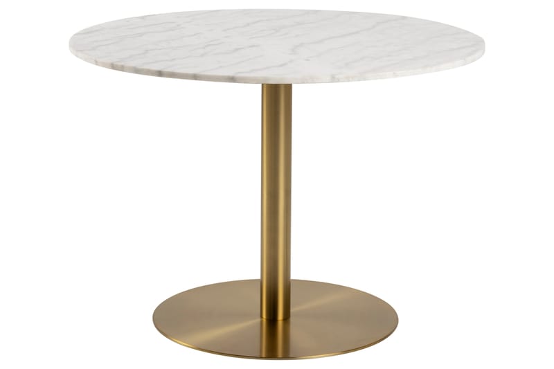 Palisades Spisebord 105 cm Rund - Guld - Møbler - Bord - Spisebord & kjøkkenbord