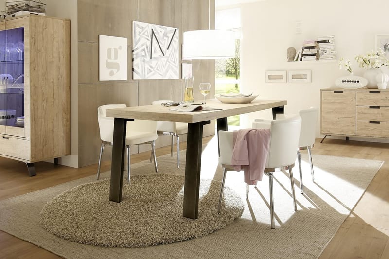 Palma Spisebord 188 cm - Eik/Metall - Møbler - Bord - Spisebord & kjøkkenbord