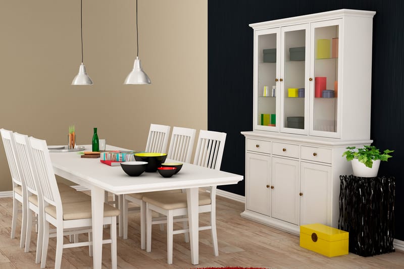 Paris Forlengningsbart Spisebord 180 cm - Hvit - Spisebord & kjøkkenbord