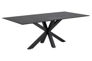 Parkins Rektangulært Spisebord 160 cm med Betong- og Metalllook - Mørkegrå - Møbler - Bord - Spisebord & kjøkkenbord