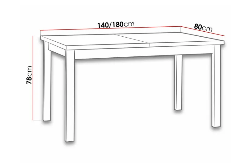 Patrickswell Matbord 80 cm White - Møbler - Bord - Spisebord & kjøkkenbord