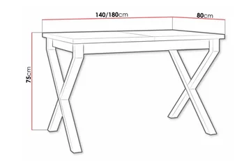 Patrickswell Spisebord 80 cm - Svart - Møbler - Bord - Spisebord & kjøkkenbord