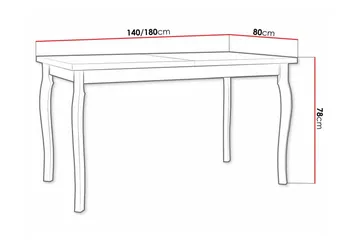 Patrickswell Spisebord 80 cm - Svart - Møbler - Bord - Spisebord & kjøkkenbord