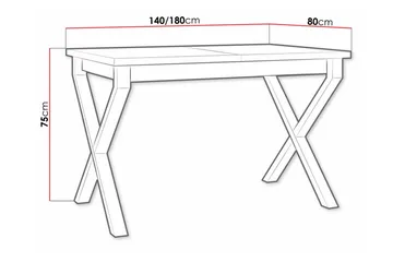 Patrickswell Spisebord 80 cm - Svart - Møbler - Bord - Spisebord & kjøkkenbord