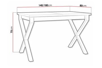 Patrickswell Spisebord 80 cm - Svart - Møbler - Bord - Spisebord & kjøkkenbord