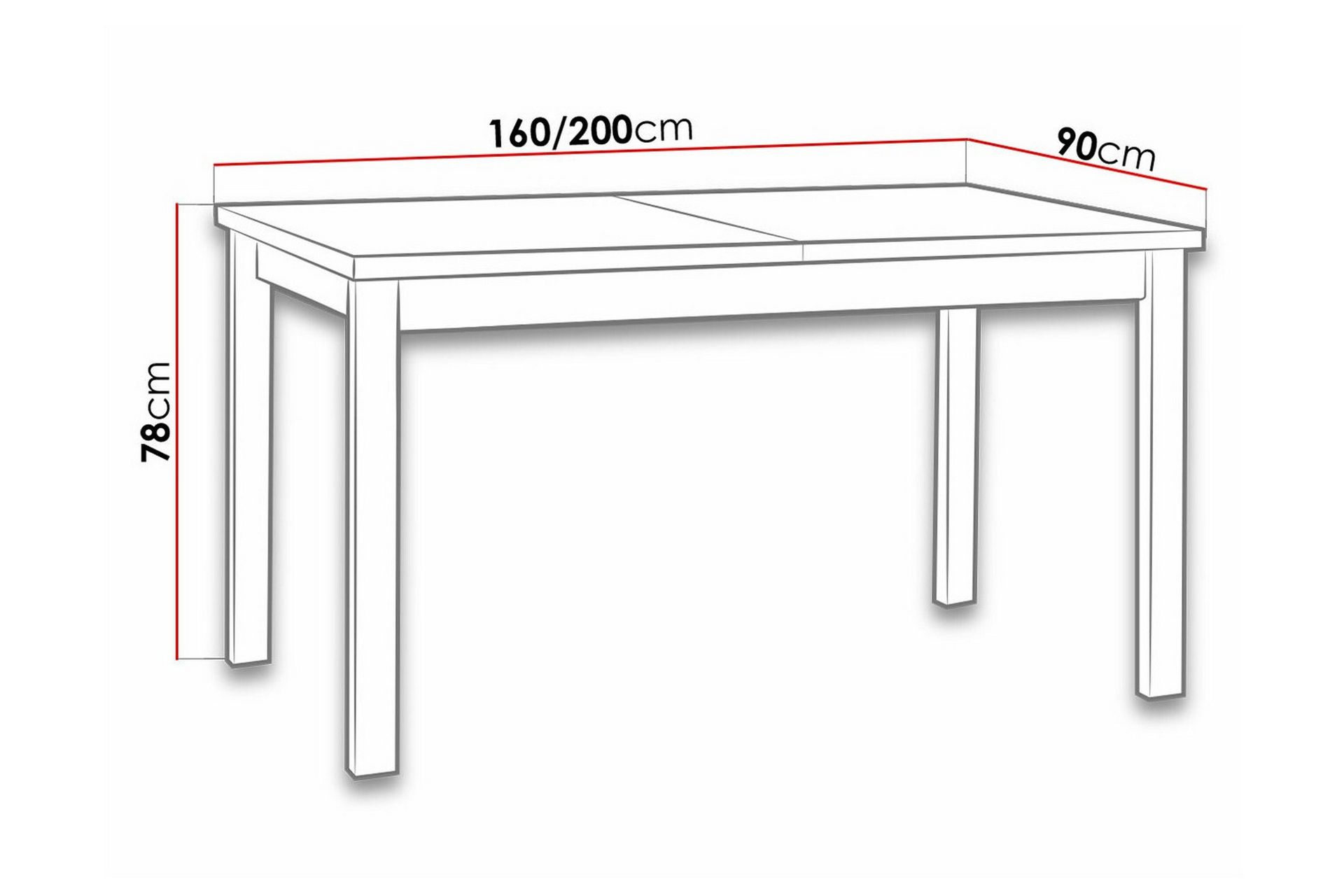 Patrickswell Spisebord 90 cm - Hvid - Møbler - Bord - Spisebord & kjøkkenbord