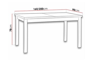 Patrickswell Spisebord 90 cm - Hvid - Møbler - Bord - Spisebord & kjøkkenbord