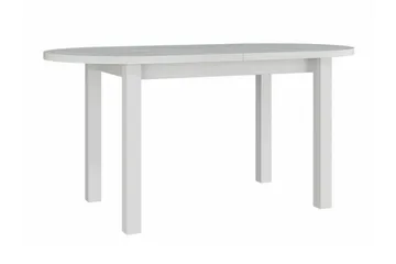 Patrickswell Uttrekkbart Ovalt Spisebord 160 cm i Tre - Hvit - Møbler - Bord - Spisebord & kjøkkenbord
