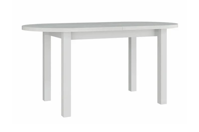 Patrickswell Uttrekkbart Ovalt Spisebord 160 cm i Tre, Hvit