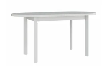 Patrickswell Uttrekkbart Ovalt Spisebord 160 cm i Tre - Hvit - Møbler - Bord - Spisebord & kjøkkenbord