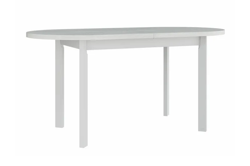 Patrickswell Uttrekkbart Ovalt Spisebord 160 cm i Tre, Hvit