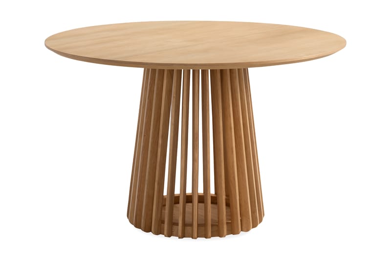 Peyra Spisebord 120 cm Rundt Eik - Natur - Møbler - Bord - Spisebord & kjøkkenbord