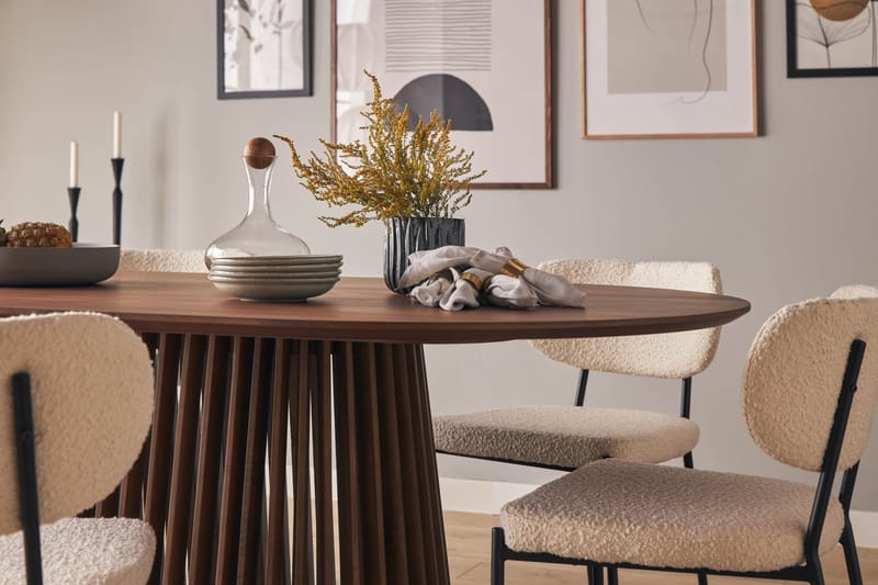 Peyra Spisebord 200 cm Ovalt - Natur - Spisebord & kjøkkenbord