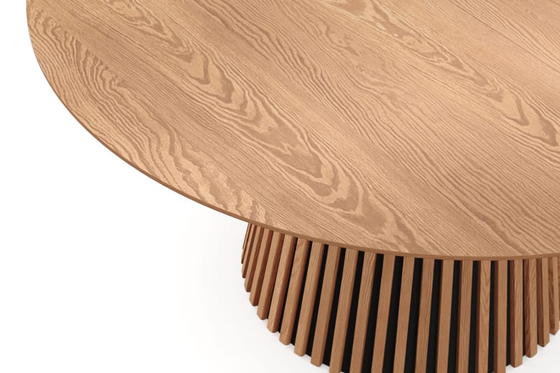 Peyra Uttrekkbart Rundt Spisebord 140–240 cm Finér - Eik - Møbler - Bord - Spisebord & kjøkkenbord