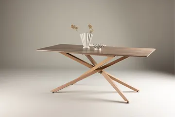 Piazza Rektangulært Spisebord 180 cm med Tre- og Eikeutseende - Brun - Møbler - Bord - Spisebord & kjøkkenbord