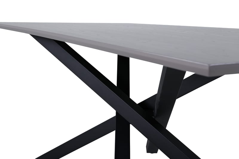 Piazza Spisebord 190 cm - Grå/Sort - Møbler - Bord - Spisebord & kjøkkenbord