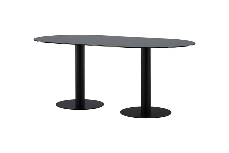 Pillan Spisebord 180 cm Ovalt - Sort - Møbler - Bord - Spisebord & kjøkkenbord
