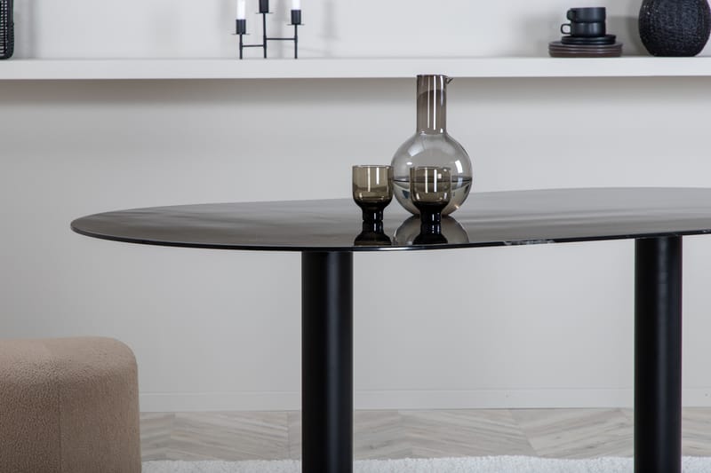 Pillan Spisebord 180 cm Ovalt - Sort - Møbler - Bord - Spisebord & kjøkkenbord