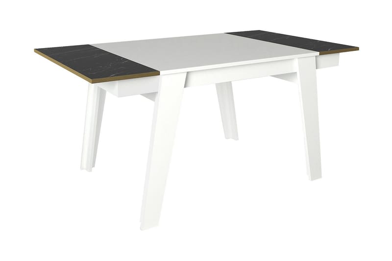 Pinneo Spisebord 149 cm - Hvit|Gull|Svart - Spisebord & kjøkkenbord