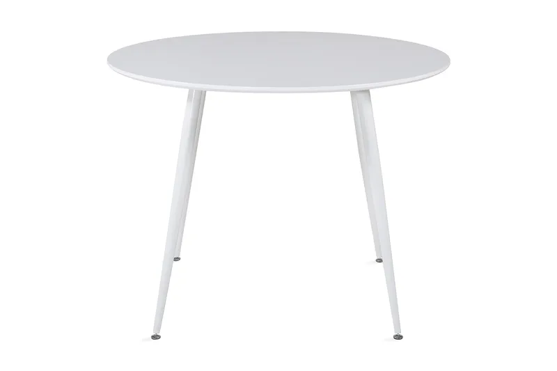 Plaza Lite Rundt Spisebord 100 cm i Malt Tre, Hvit