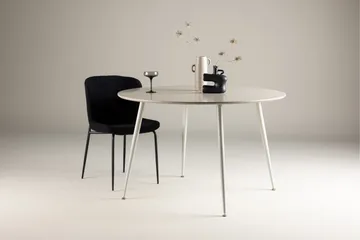 Plaza Rundt Spisebord 120 cm med Metalllook - Beige - Møbler - Bord - Spisebord & kjøkkenbord