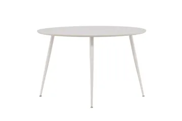 Plaza Rundt Spisebord 120 cm med Metalllook - Beige - Møbler - Bord - Spisebord & kjøkkenbord