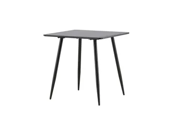 Polar Lite Kvadratisk Spisebord 75 cm i Tre med Metallutseende - Svart - Møbler - Bord - Spisebord & kjøkkenbord