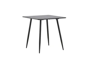 Polar Lite Kvadratisk Spisebord 75 cm i Tre med Metallutseende - Svart - Møbler - Bord - Spisebord & kjøkkenbord