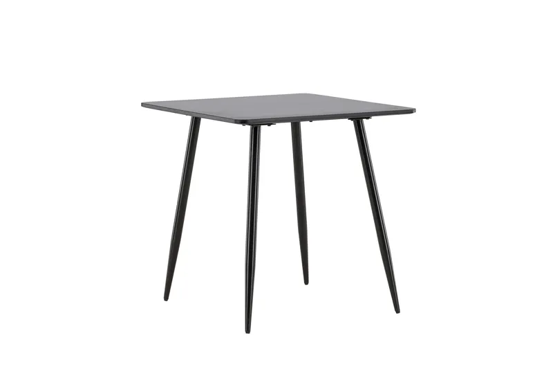Polar Lite Kvadratisk Spisebord 75 cm i Tre med Metallutseende - Svart - Møbler - Bord - Spisebord & kjøkkenbord