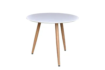 Polar Lite Rundt Spisebord 90 cm i Tre - Hvit - Møbler - Bord - Spisebord & kjøkkenbord