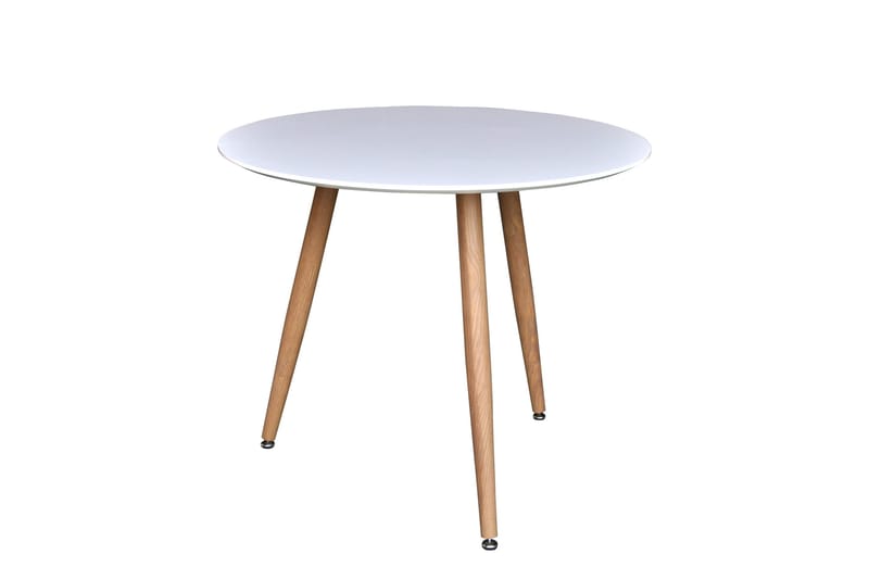 Polar Lite Rundt Spisebord 90 cm i Tre, Hvit