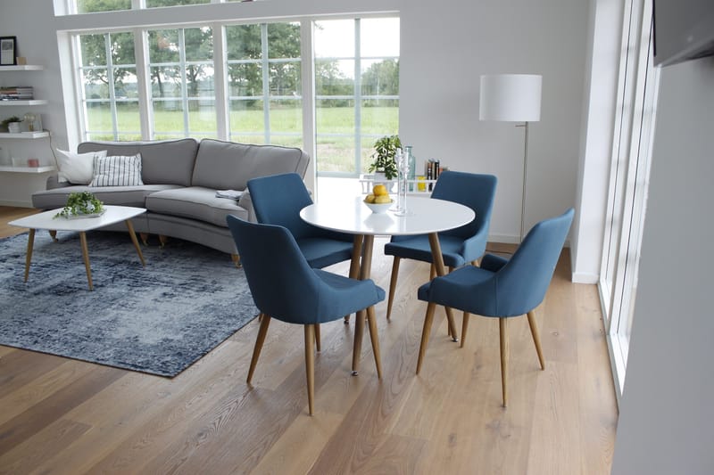 Polar Lite Rundt Spisebord 90 cm i Tre - Hvit - Møbler - Bord - Spisebord & kjøkkenbord