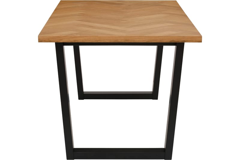 Pozzo Rektangulært Spisebord 140 cm i Tre med Metallben - Brun|Svart - Møbler - Bord - Spisebord & kjøkkenbord
