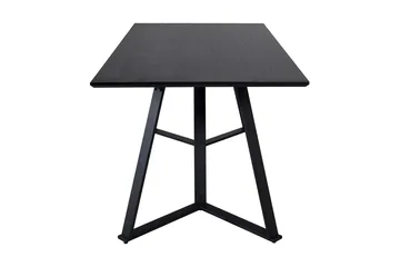 Rajadell Rektangulært Spisebord 180 cm med Mørkt Tre- og Metallutseende - Svart - Møbler - Bord - Spisebord & kjøkkenbord
