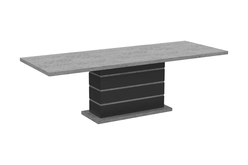 Ratliff Forlengningsbart Spisebord 200/240 cm - Grå/Svart - Spisebord & kjøkkenbord