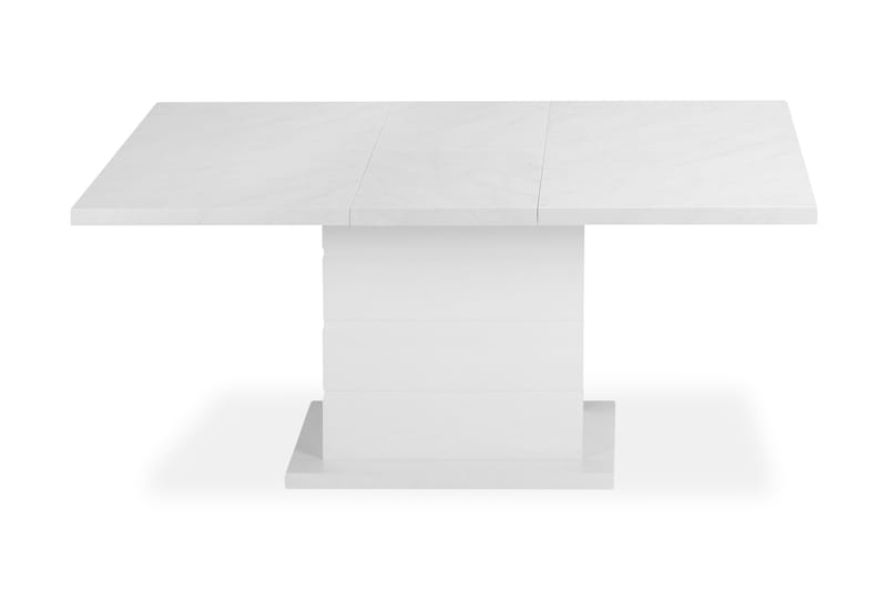 Ratliff Spisebord 120 cm Forlengningsbart - Marmor/Hvit - Spisebord & kjøkkenbord