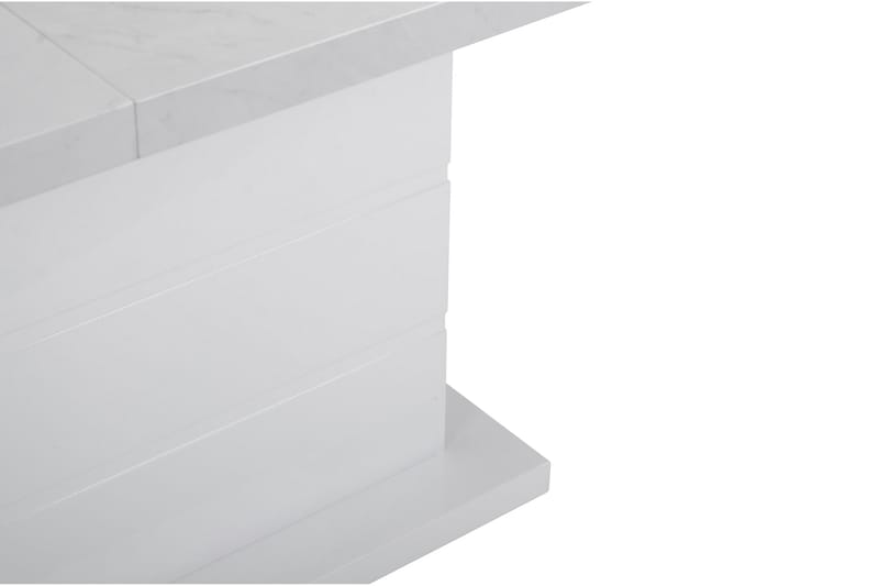 Ratliff Spisebord 120 cm Forlengningsbart - Marmor/Hvit - Møbler - Bord - Spisebord & kjøkkenbord
